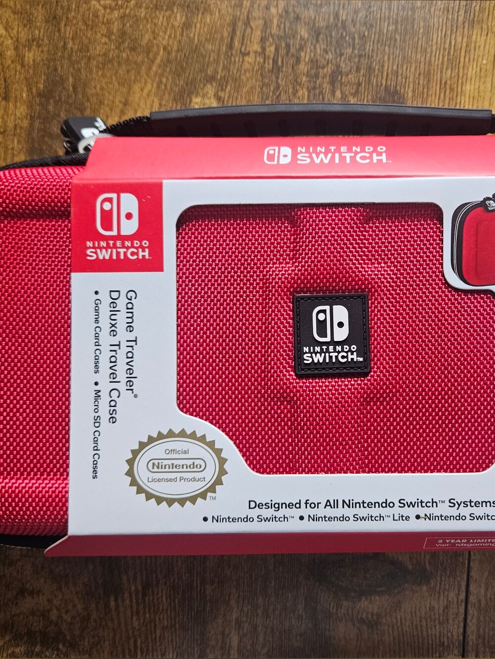 RDS Game Traveler Deluxe System Case for the Nintendo Switch Red & Black NEW